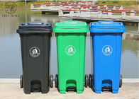 ถังขยะพลาสติกเท้า HDPE, ถังขยะขยะสีพร้อมฝาเปิดที่ 120 ลิตร