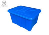กล่องเก็บพลาสติกสีน้ำเงิน C614l พร้อมฝาปิด / ฝาครอบ 670 ​​* 490 * 390 มม