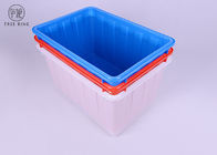 กล่องถังขยะพลาสติกสี่เหลี่ยมขนาดใหญ่สำหรับการจัดเก็บรีไซเคิลแบบแข็ง W90