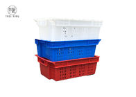 โพลีเอททีลีนชนิด HDPE ขนาด 30 ลิตร Euro Stacking Containers Plastic Stack Nest Fish Box