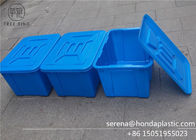 กล่องเก็บพลาสติกสีน้ำเงิน C614l พร้อมฝาปิด / ฝาครอบ 670 ​​* 490 * 390 มม