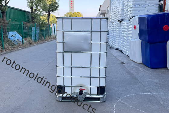 1500 ลิตร Ibc ถังของกลางขนาดใหญ่ 1200*1100*1165mm สําหรับเก็บและขนส่งสารเคมี