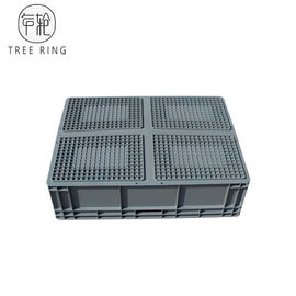 800 * 600 * 230 Mm ยูโรกล่องเก็บพลาสติกถาดสำหรับเก็บอุตสาหกรรม
