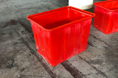 ถังขยะพลาสติกรีไซเคิล 160 ลิตรแดงถังเก็บน้ำสำหรับตู้ปลา Aquaponic Fram