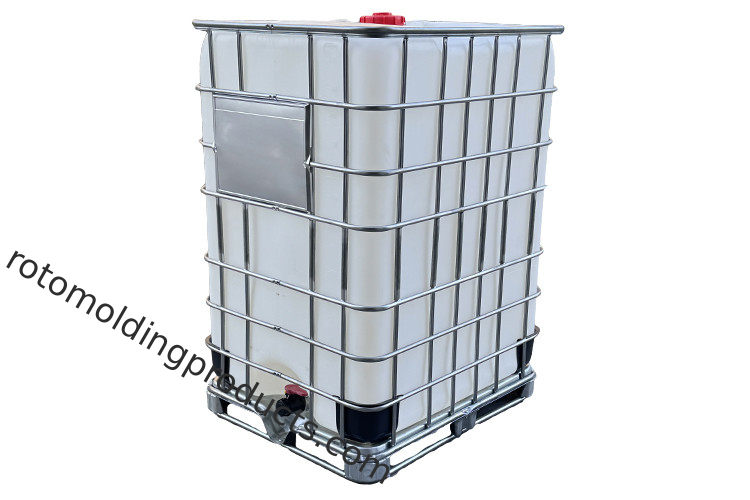 1500 ลิตร Ibc ถังของกลางขนาดใหญ่ 1200*1100*1165mm สําหรับเก็บและขนส่งสารเคมี