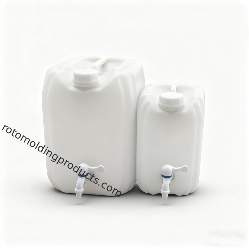 ถังแกลลอนพลาสติก 10 ลิตร กันรั่ว พร้อมก๊อกน้ำ วางซ้อนได้ และทนทานต่อสารเคมี สำหรับการจัดเก็บอเนกประสงค์
