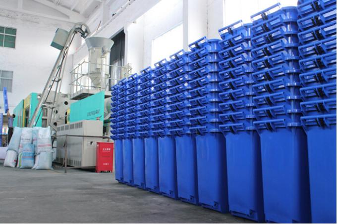 ถังปุ๋ยหมัก HDPE บริสุทธิ์ 240 ลิตรสำหรับถังขยะถังขยะหรือถังขยะพลาสติก